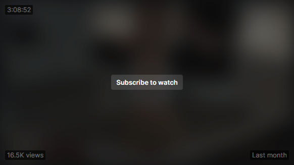 subscriber only vods